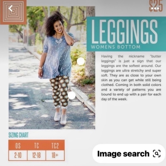Lularoe TC2 plus size Pie leggings! These are as American as apple pie! - Picture 7 of 7